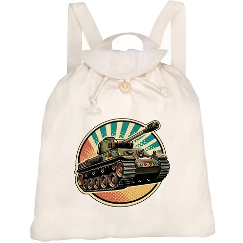 Army tank canvas rucksack - 'army,