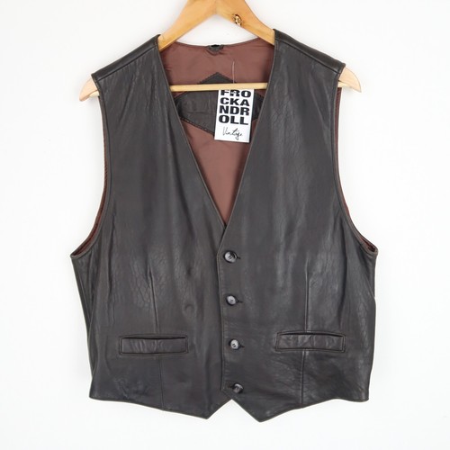 Vintage brown leather - brown,