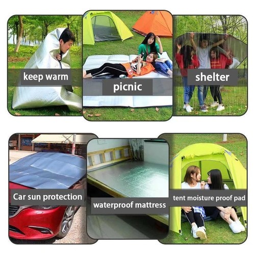 Aluminum foil camping mat - foil,