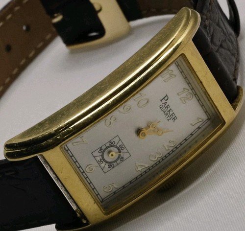 Vtg parker curvex watch - parker, mens