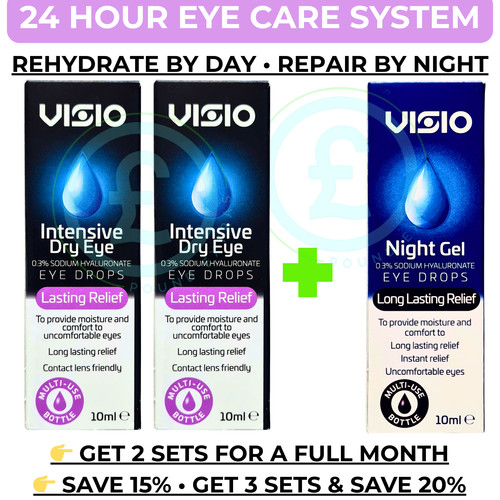 Intensive dry eye drops - eye, day
