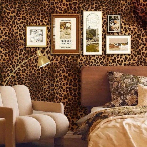 Leopard print wallpaper self - wallpaper,