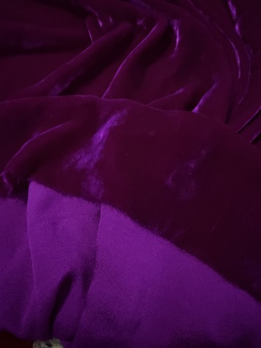 Silk velvet fabric - silk,