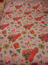 Christmas Tablecloth. Bright & Colourful. Large Size. Polyester New (D)