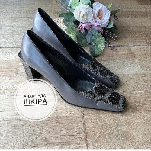 Women bally heels grey - grey, leather