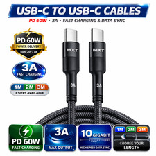 USB-C Cable To USB-C Braided