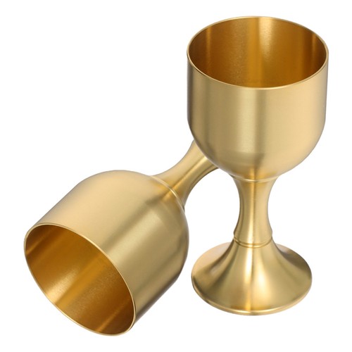 Pcs brass vintage goblet - 2,