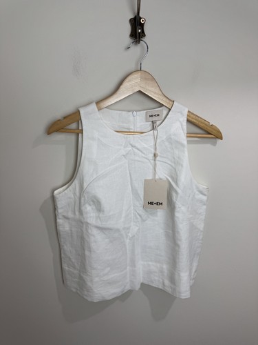 Crease less linen crop - me+em,