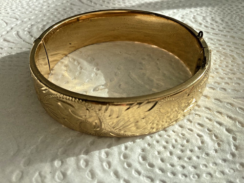 Vintage rolled gold wide - vintage,
