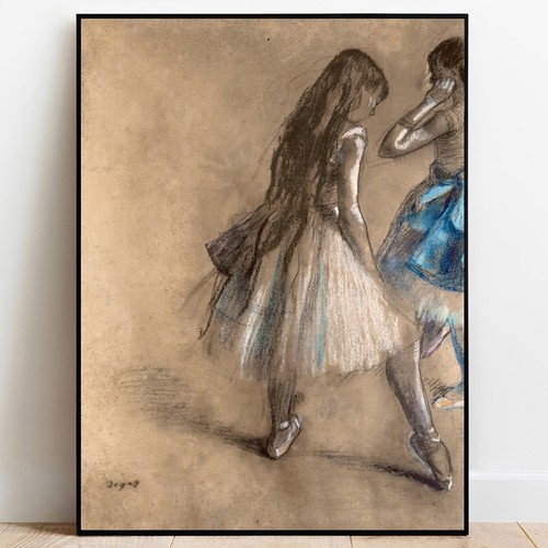 Degas poster dancer resting - degas,