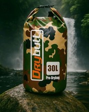 Drybutt Waterproof 30L Litre Dry Bag Kayak Wild Camping Hiking CAMOUFLAGE DRYBAG