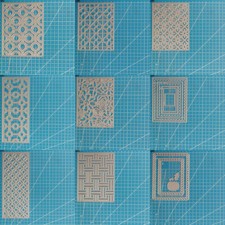 Metal Cutting Dies Background Border Scrapbooking Embossing Paper Card Stencils 