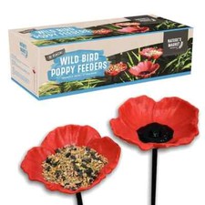 Set of 8 Ornamental Red Poppy