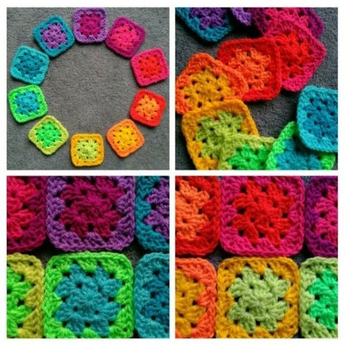 Crochet granny squares - granny,