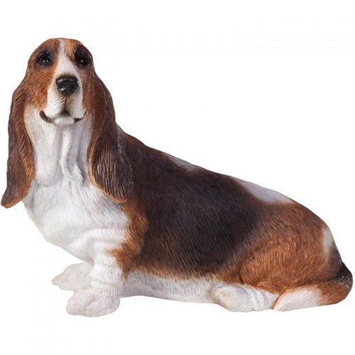 Basset hound figurine hand - hound,