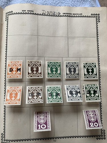 Danzig stamps page - danzig,