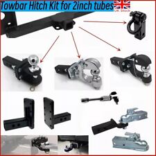 Towing Tow Bar Ball Coupling Hitch Adaptor 2" Trailer Caravan Boat Drop / Raise