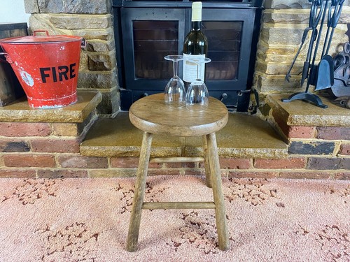 Old antique stool - old,