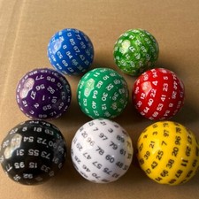 100 Sided Acrylic Dices D100