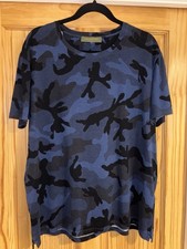 Valentino Men’s Camo Navy T Shirt XL