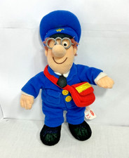 Postman Pat With Red Bag 9” Soft Toy Beanie Plush Born To Play 2005 VGC