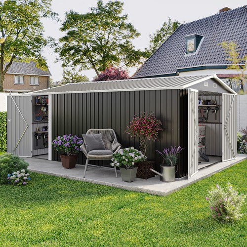 10x14ft outdoor garage shed - outdoor,