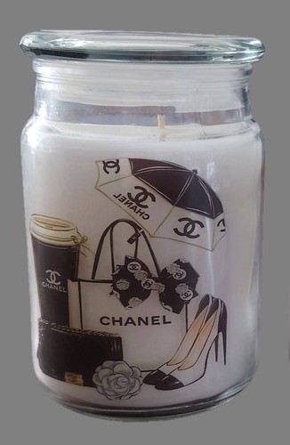 White scented jar candle - jar,