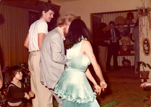 Mystery woman blue dress dance - mystery,