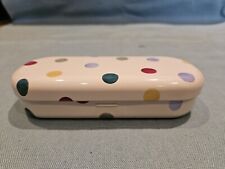 Emma Bridgewater Metal Polka Dot Velvet Velour Inner Coated Glasses Case GC