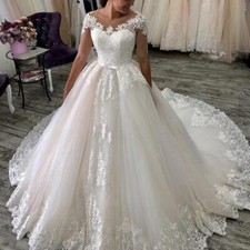 Ball Gown Half Sleeve Wedding
