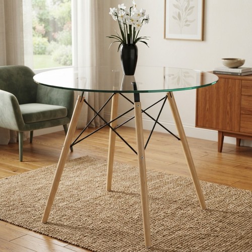 Stylish 90cm round - round, dining