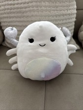 Magela the White Crab Sealife Squishmallow Soft Cuddly Animal Toy 7.5”