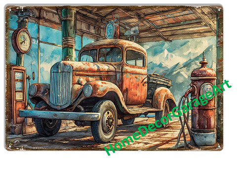 Old rusty farm truck 12 - old, 18