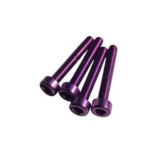 rc schumacer wheel screws front &rear procat/bosscat/cat xls 4pcs colour purple