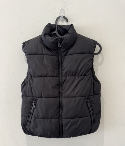 Tesco girls black gilet - f&f,