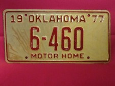 LICENSE PLATE Motor Home Tag