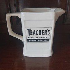 Teachers Scotch Whisky Water Jug Vtg Seton Pottery