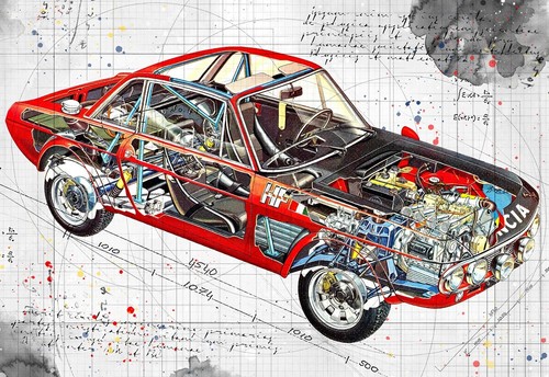 Lancia fulvia rallye hf - lancia,