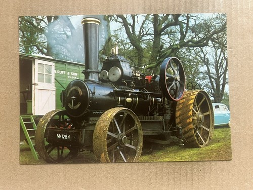 Postcard fowler ploughing - postcard,