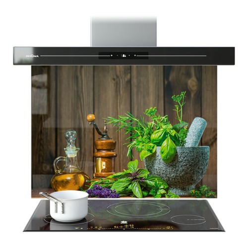 Kitchen glass splashback - glass,