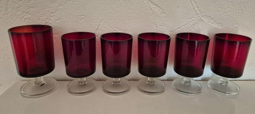 Vintage french luminarc ruby - french,