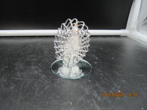 Spun glass peacock - peacock, on