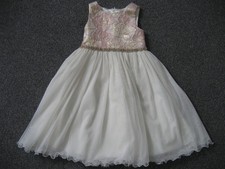 AMERICAN PRINCESS 6 YEARS GIRLS CREAM FLORAL DRESS - GOOD CONDITION - RRP £40