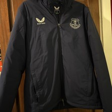 Everton FC Football Jacket Coat Castore Men’s Size M Hooded