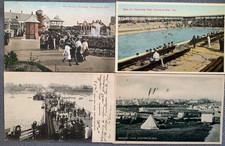 Clacton-on-Sea 4 old Postcards
