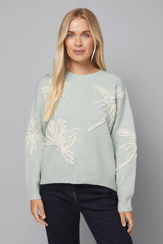 Wallis sage jumper womens - jumper,