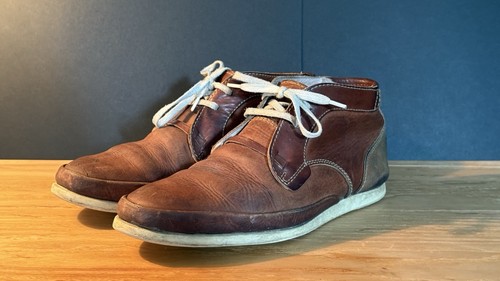 Folk leather shoes brown - folk,