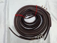 Horse  Cart Driving Plaited Reins Oily Brown/London Brown