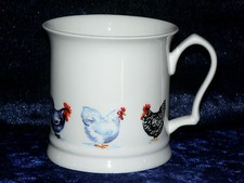 Chickens china tankard large