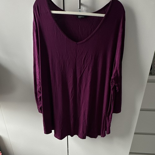 Evans purple jersey neck - evans,